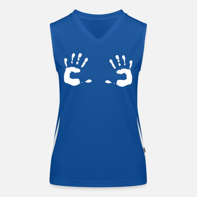 Händer weg - oder nicht Funktionelles Kontrast-Tank Top für Frauen