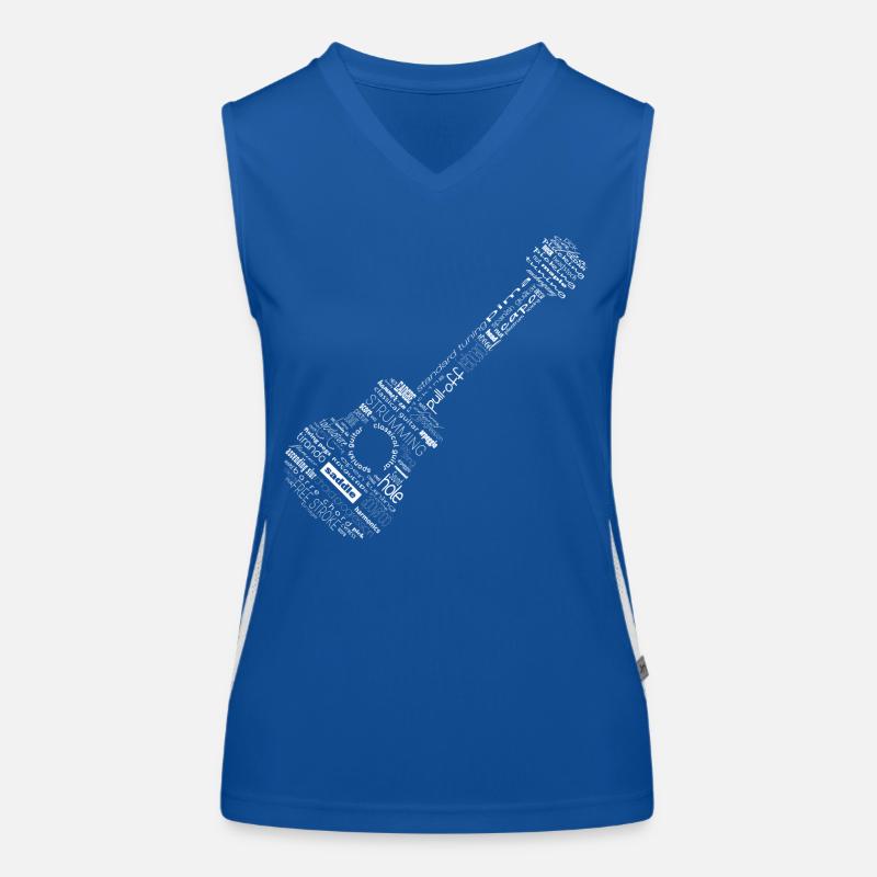 Guitar in words Women's Functional Contrast Tank Top