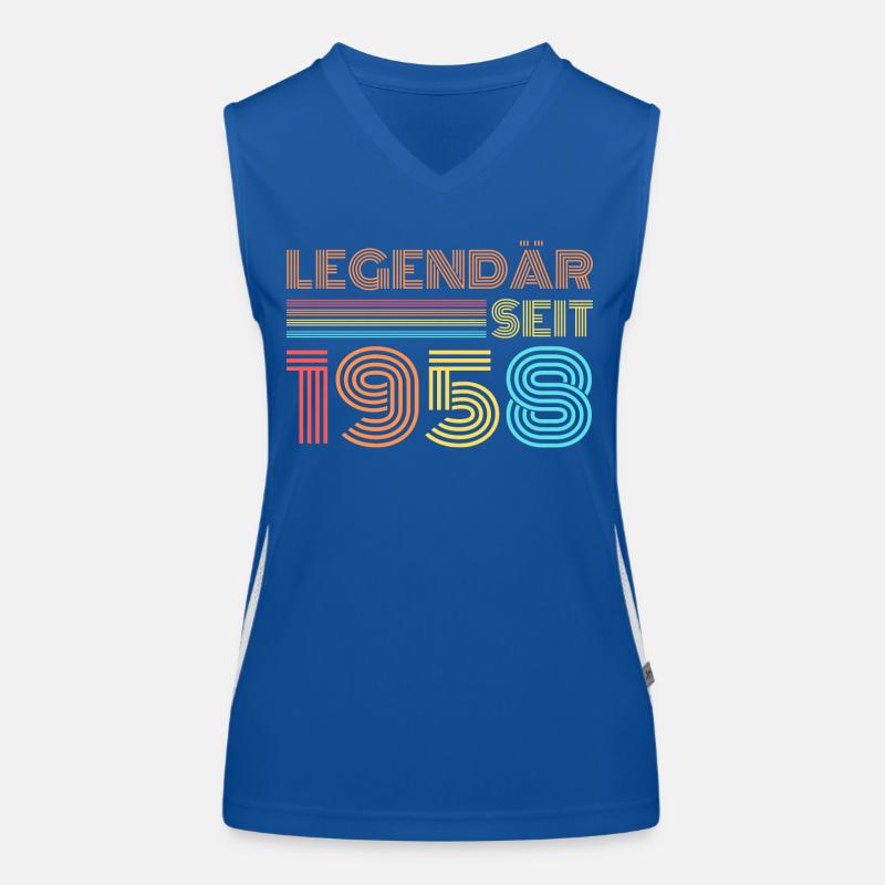 LEGENDÄR seit 1958 Geburtstag Funktionelles Kontrast-Tank Top für Frauen