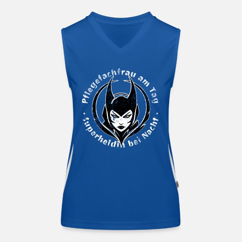 Nurse by day Superheroine by night Women's Functional Contrast Tank Top