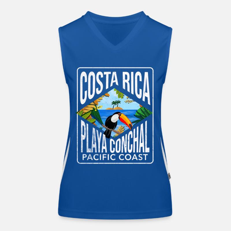 Costa Rica playa conchal Women's Functional Contrast Tank Top