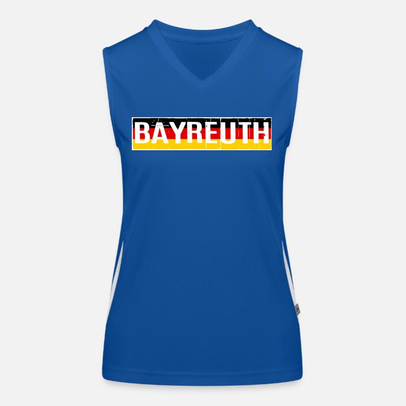 BAYREUTH DRAPEAU ALLEMAGNE DRAPEAU ALLEMAGNE Débardeur respirant contrasté Femme