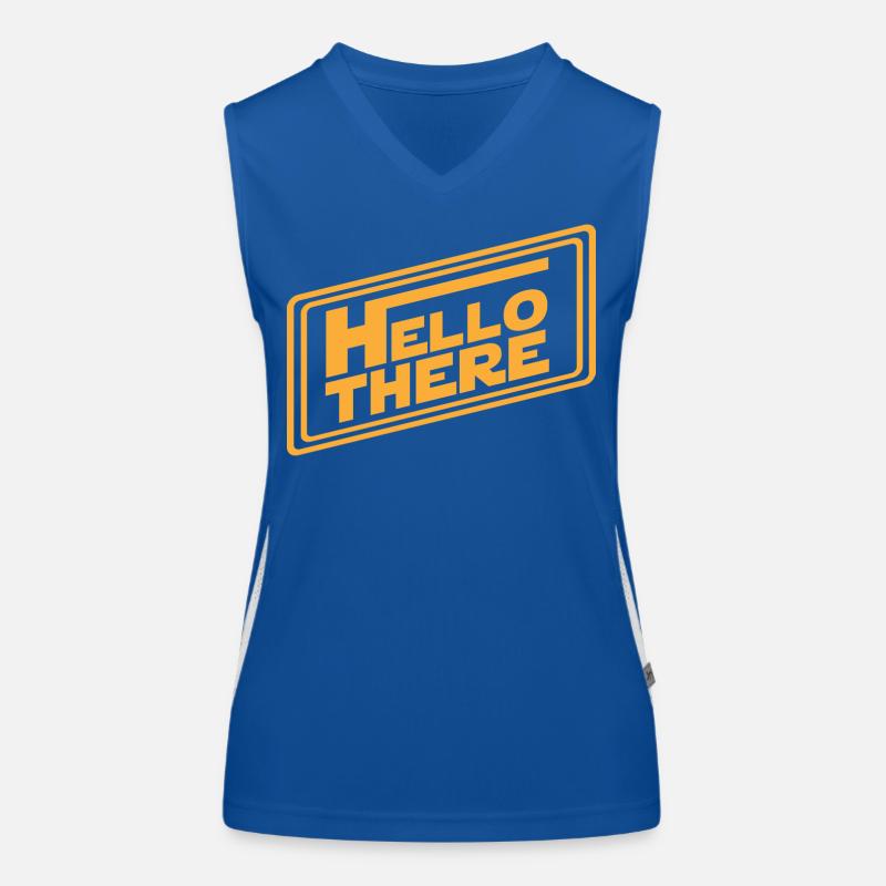 Hello There - Hallo da Funktionelles Kontrast-Tank Top für Frauen