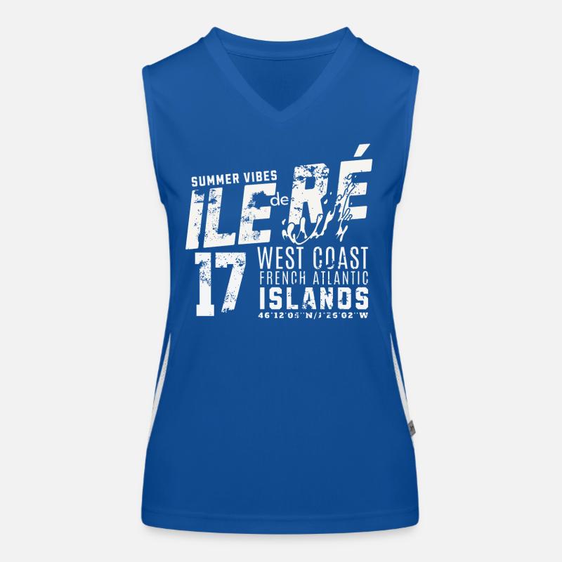 Ile de Ré West coast Atlantic Women's Functional Contrast Tank Top