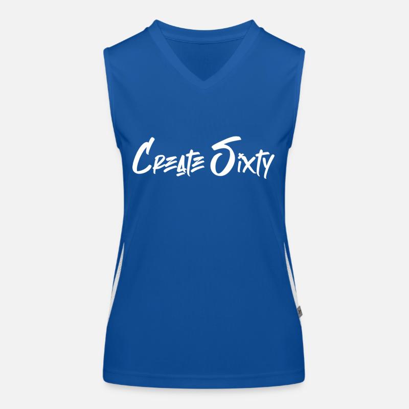 Create Sixty Merch Funktionelles Kontrast-Tank Top für Frauen
