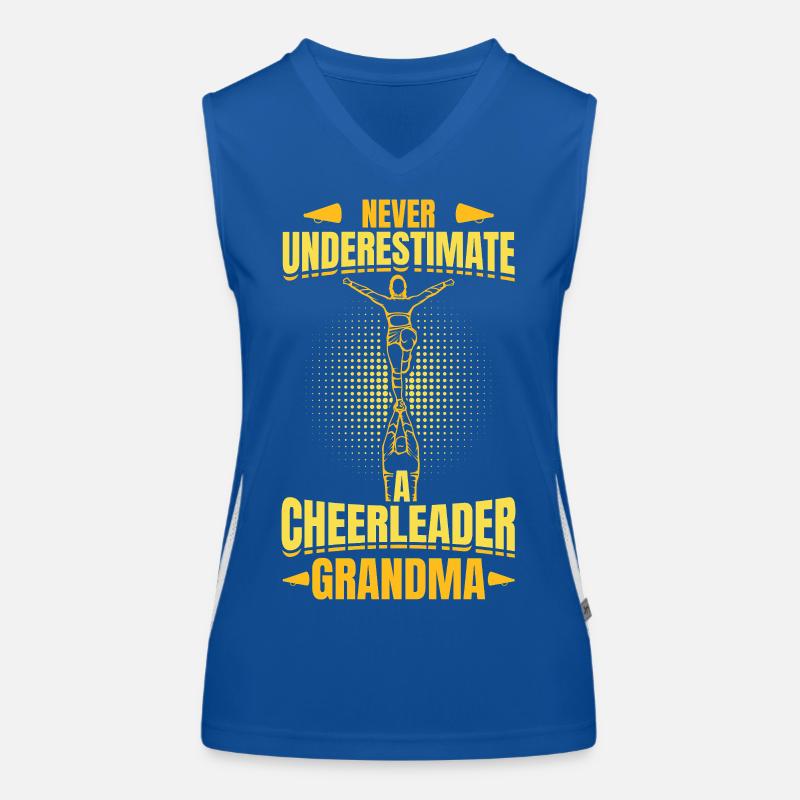 Cheerleader Großmutter Funktionelles Kontrast-Tank Top für Frauen