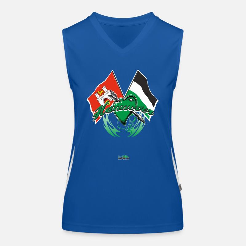 Afficher le drapeau - Hanovre Débardeur respirant contrasté Femme