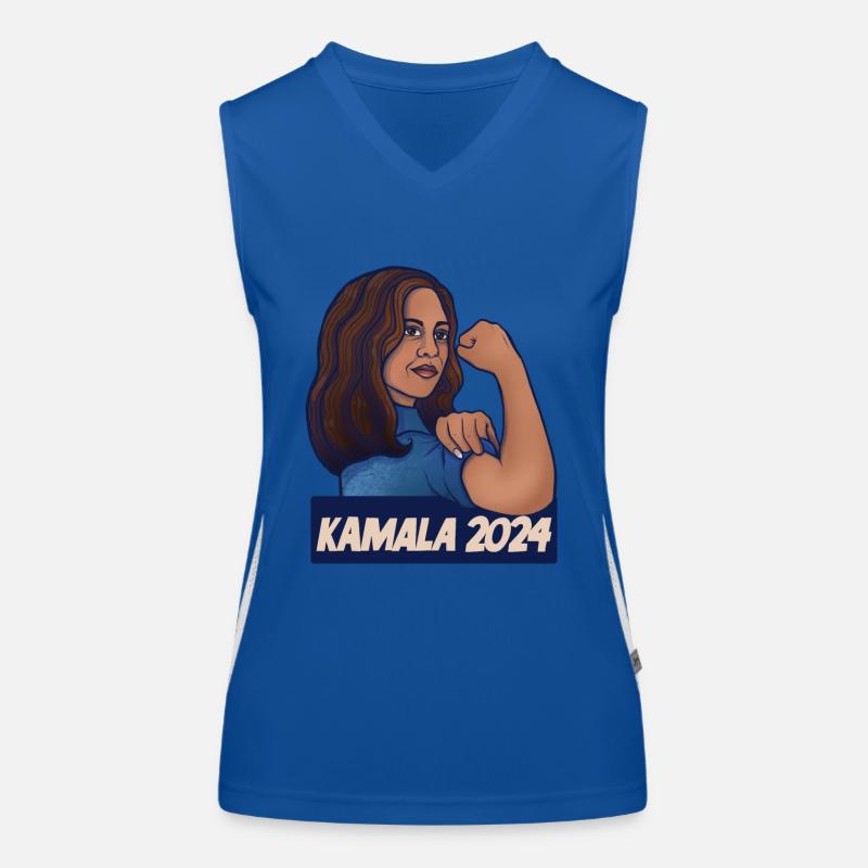 Kamala 2024 Débardeur respirant contrasté Femme