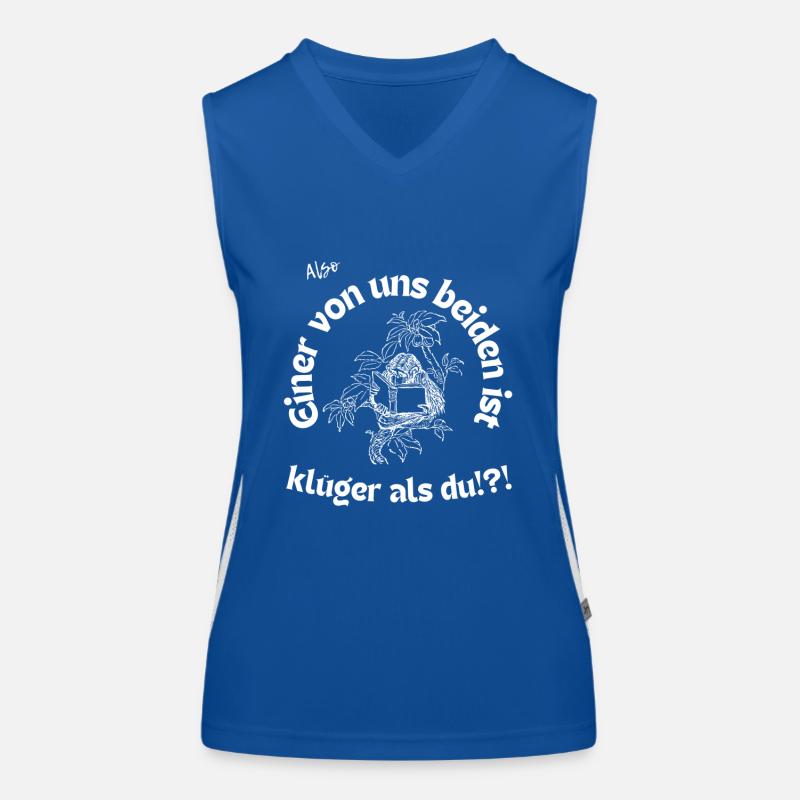 Klüger als du Funktionelles Kontrast-Tank Top für Frauen