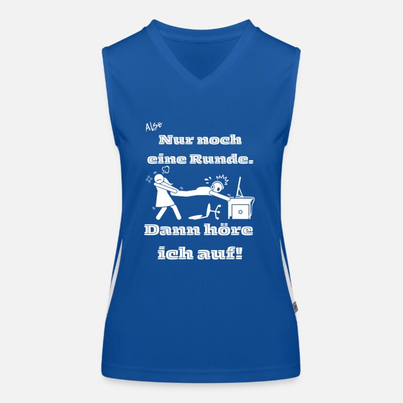 Ein Runde Zocker Ehepaar Funktionelles Kontrast-Tank Top für Frauen