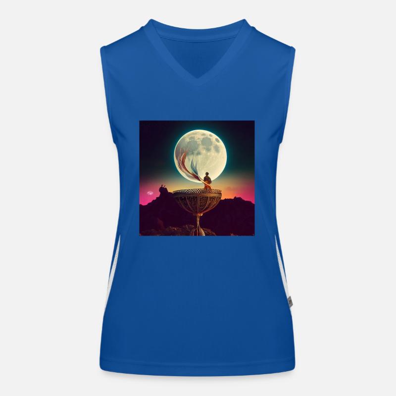 La Lune Débardeur respirant contrasté Femme