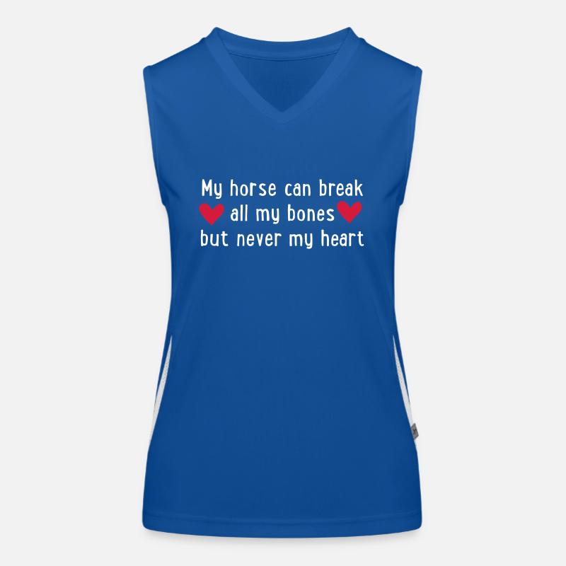 horse riding Women's Functional Contrast Tank Top