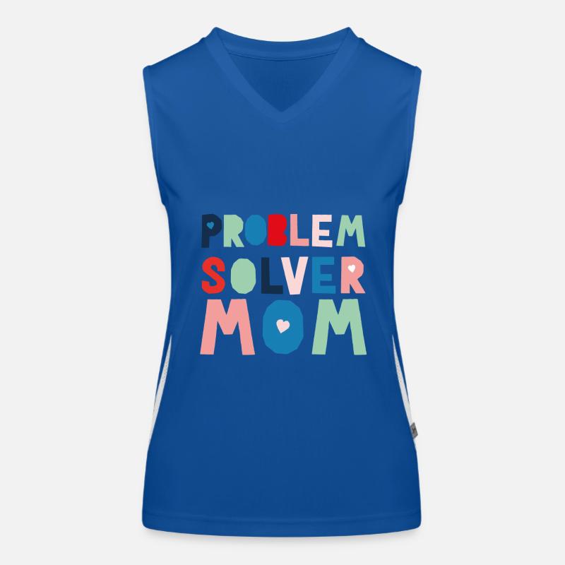Problem Solver Mom Women's Functional Contrast Tank Top