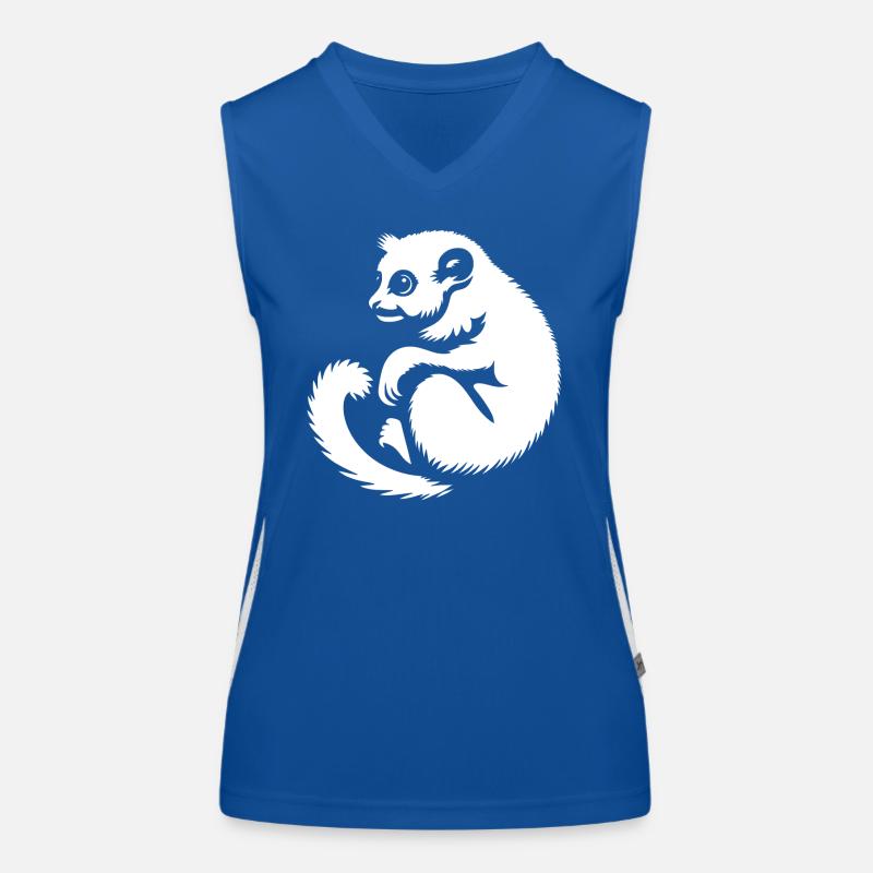 Loris Slowlori Silhouette Mammifère Débardeur respirant contrasté Femme