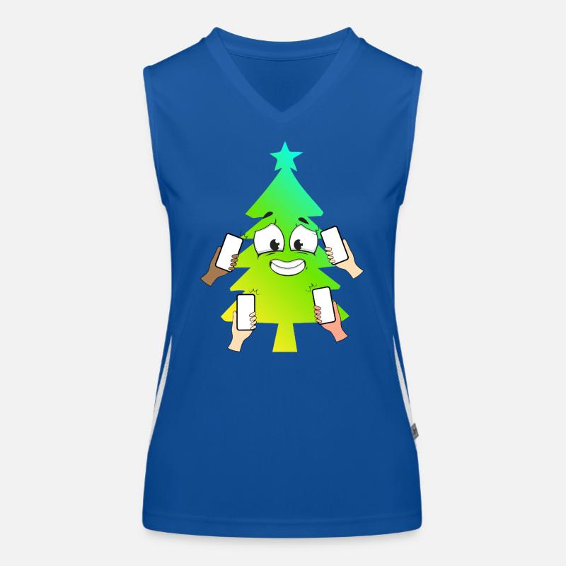 Happy connected tree Women's Functional Contrast Tank Top