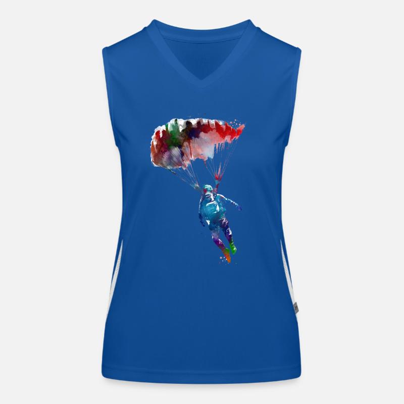 Fallschirmjäger Sport Kunst #paratrooper Funktionelles Kontrast-Tank Top für Frauen