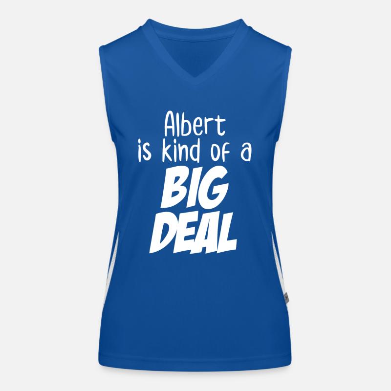 Albert ist eine Art große Sache Funktionelles Kontrast-Tank Top für Frauen