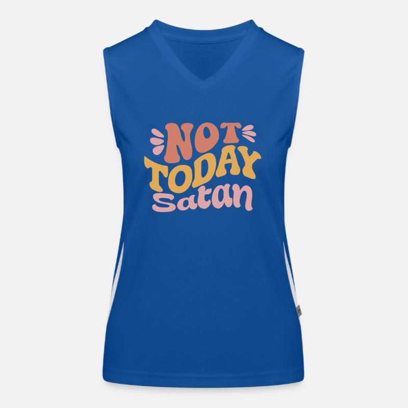 Nicht heute Satan Funktionelles Kontrast-Tank Top für Frauen