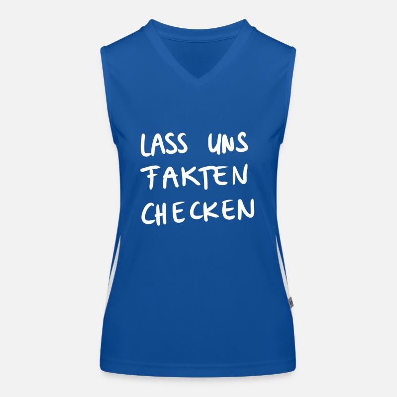 Fakten checken Funktionelles Kontrast-Tank Top für Frauen
