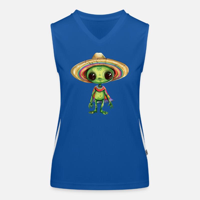 Cinco de Mayo Alien Alien Celebration Design Débardeur respirant contrasté Femme