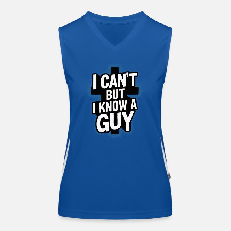 Jesus - ich kann nicht, aber ich kenn da jemanden Funktionelles Kontrast-Tank Top für Frauen