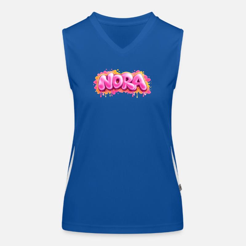 NORA GRAFFITI NAME FOR PERFECT GIFT PRINTABLE on c Débardeur respirant contrasté Femme