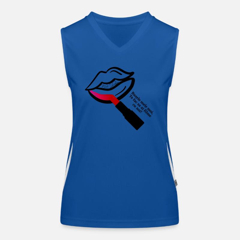 Lipp Stick Funktionelles Kontrast-Tank Top für Frauen