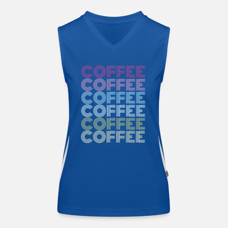 coffee kaffee Funktionelles Kontrast-Tank Top für Frauen
