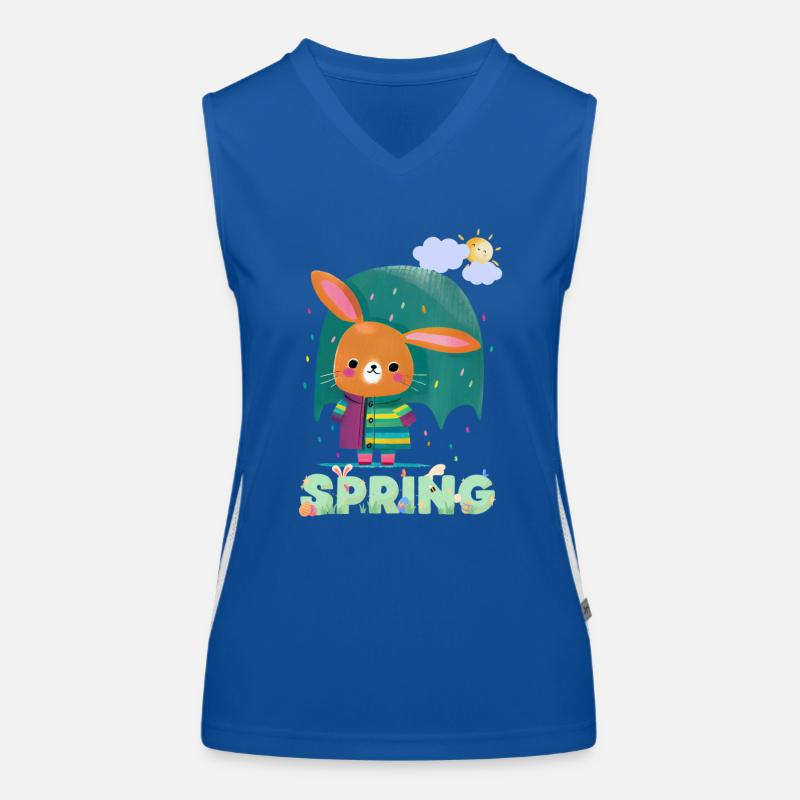 Spring | Easter | Happy Easter | Illustration Women's Functional Contrast Tank Top