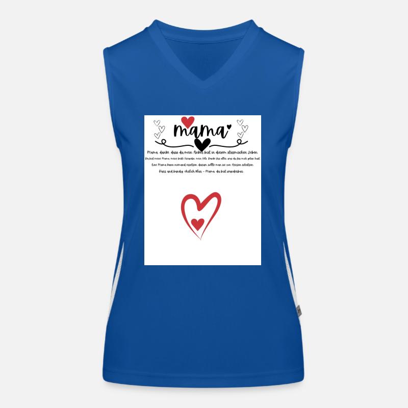Danke Mama Funktionelles Kontrast-Tank Top für Frauen