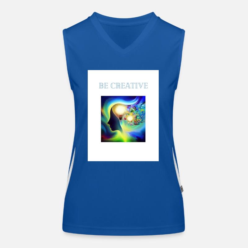 Soyez créatif Débardeur respirant contrasté Femme