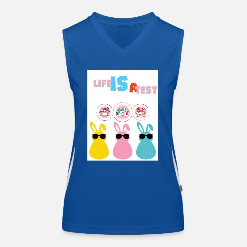 Das Leben ist eine Prüfung. Das Leben ist eine Prüfung. Funktionelles Kontrast-Tank Top für Frauen