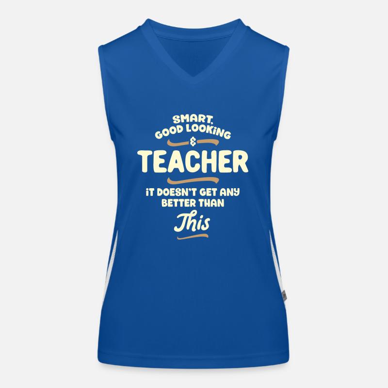 Intelligent, beau et enseignants ... Débardeur respirant contrasté Femme