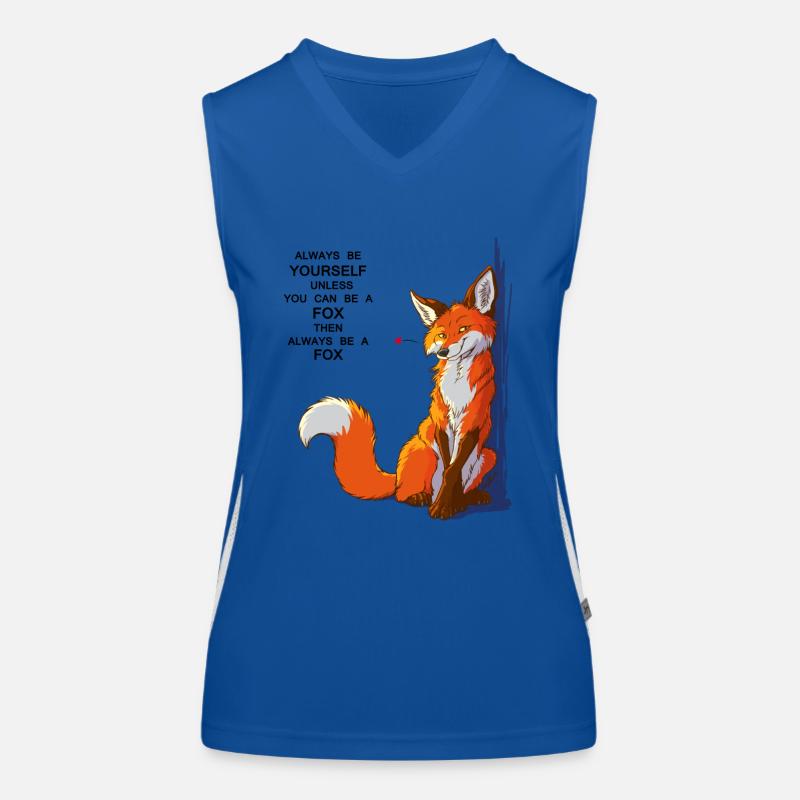 Sei du selbst, sei Fuchs Funktionelles Kontrast-Tank Top für Frauen