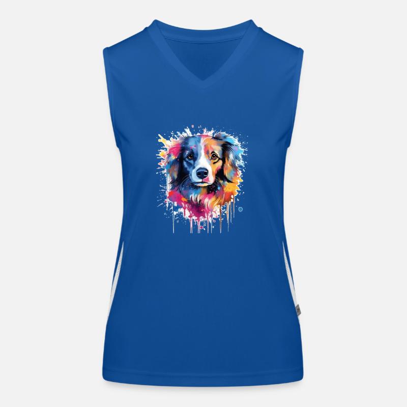 Chien Débardeur respirant contrasté Femme