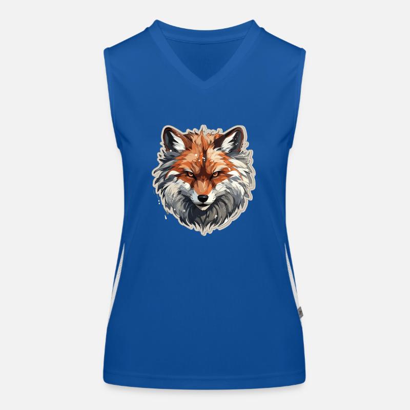 Fuchs - Illustration Funktionelles Kontrast-Tank Top für Frauen