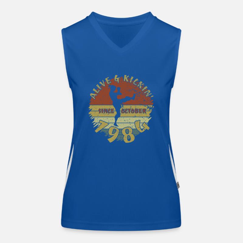 40. Geburtstag Alive and kickin since 10/1984 Women's Functional Contrast Tank Top