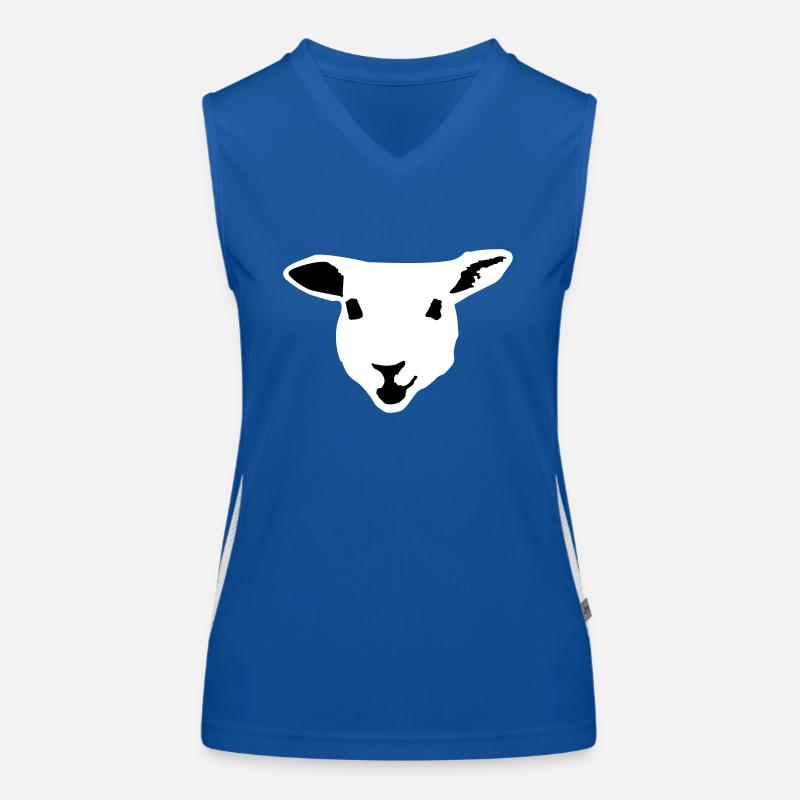 sheep, lamb Women's Functional Contrast Tank Top