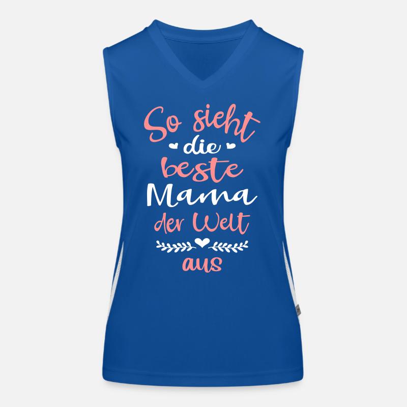So sieht Beste Mama der Welt aus Mutter Muttertag Funktionelles Kontrast-Tank Top für Frauen