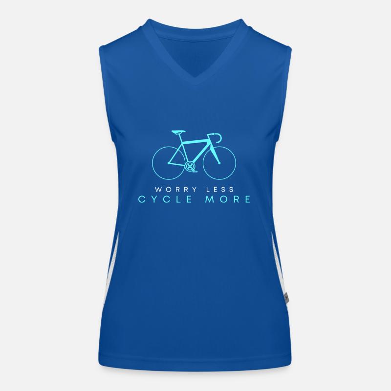 Conception de vélo de route Cyclisme Souci Moins De cycle Plus Débardeur respirant contrasté Femme