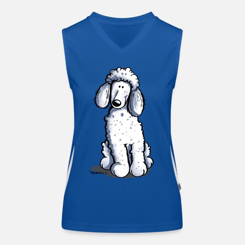 Kleiner Pudel Funktionelles Kontrast-Tank Top für Frauen