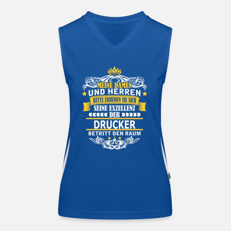 DRUCKER Funktionelles Kontrast-Tank Top für Frauen