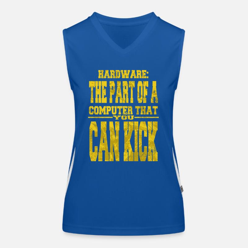 gift pc quote computer humour present idea Funktionelles Kontrast-Tank Top für Frauen