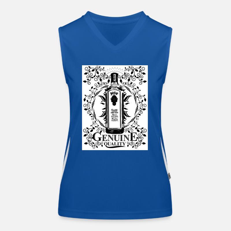Bouteille de Gin Top Débardeur respirant contrasté Femme