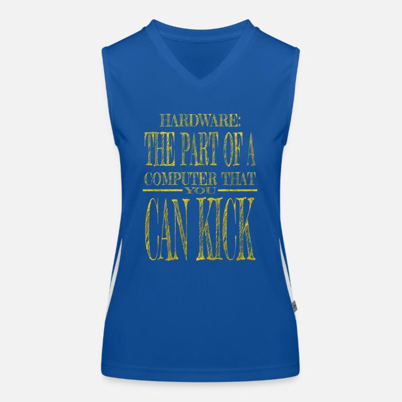 fathersday present idea programming language jokes Women's Functional Contrast Tank Top