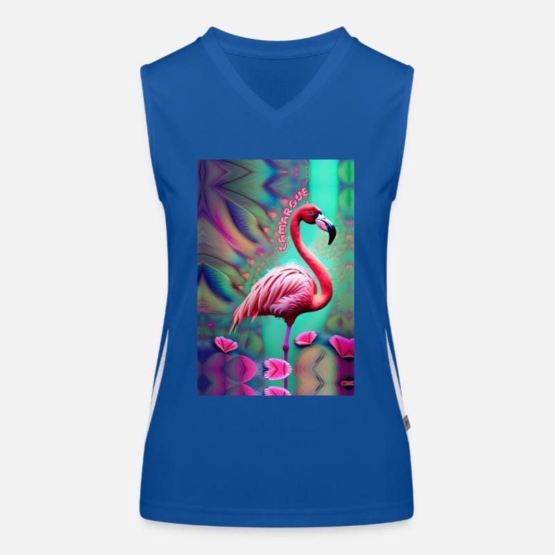FLAMINGO CAMARGUE PASTELS Women's Functional Contrast Tank Top