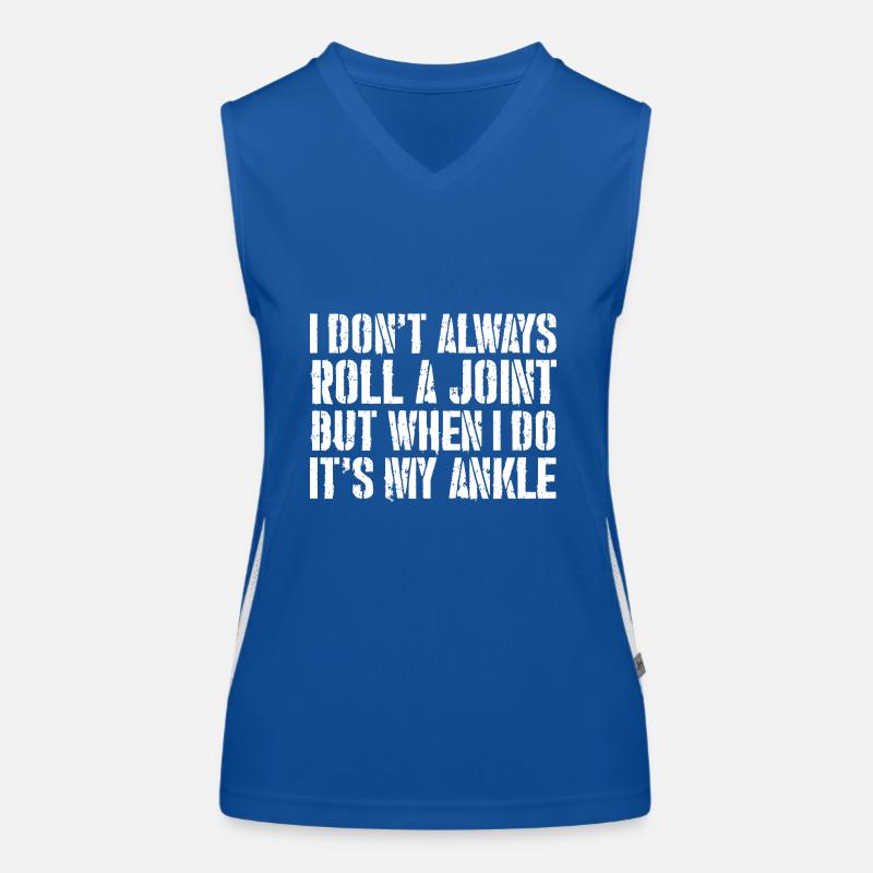 Ich drehe nicht immer einen Joint, aber wenn ich es tue Funktionelles Kontrast-Tank Top für Frauen