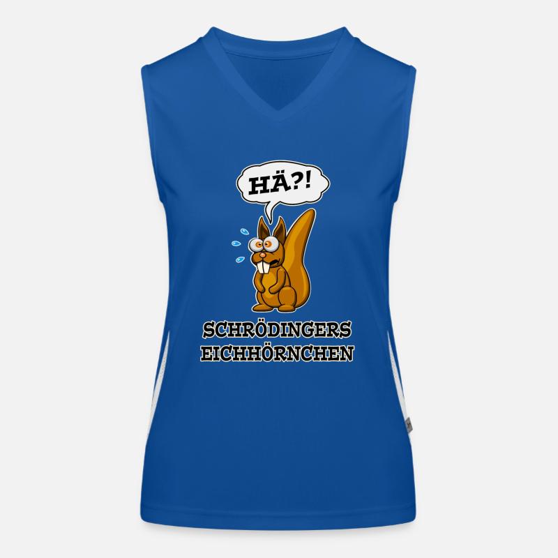 Schrödingers Eichhörnchen Funktionelles Kontrast-Tank Top für Frauen