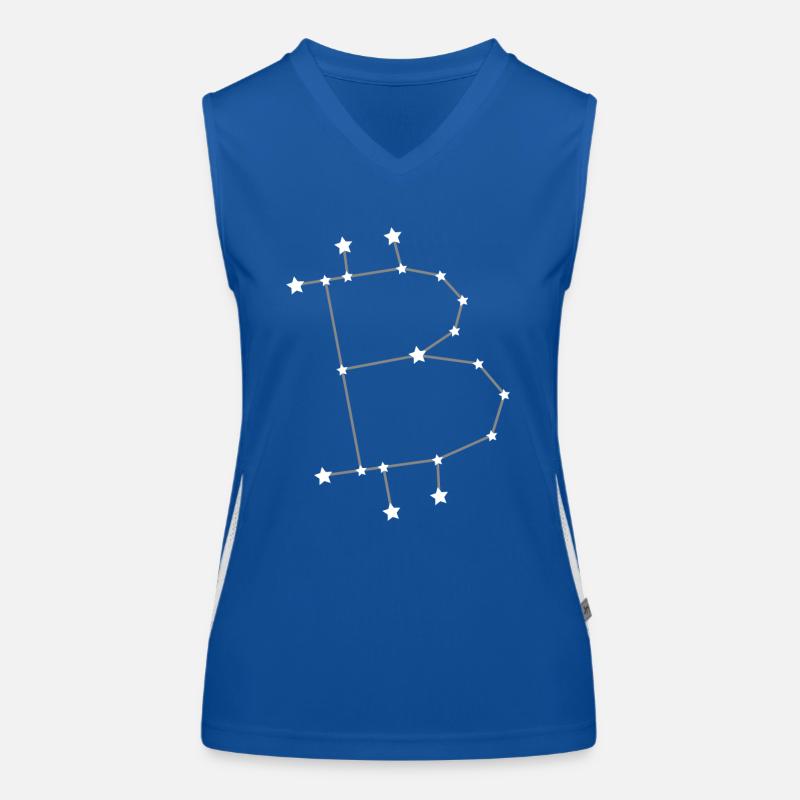 Sternzeichen Bitcoin BTC Funktionelles Kontrast-Tank Top für Frauen