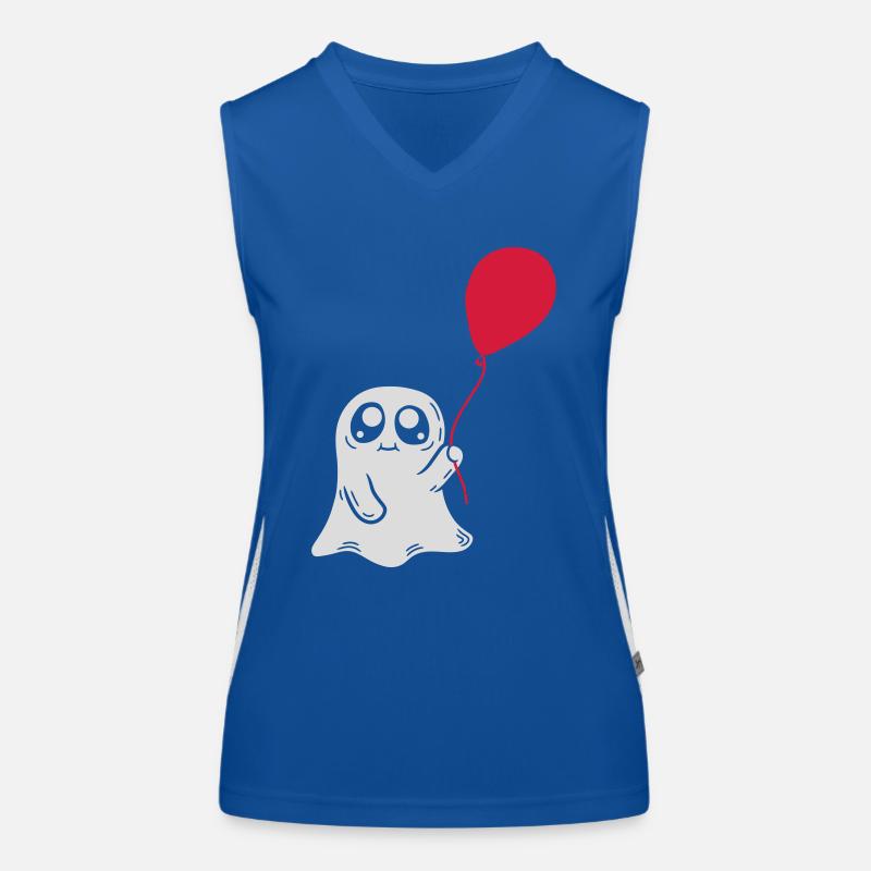 Luftballon Geist Comic Design Funktionelles Kontrast-Tank Top für Frauen